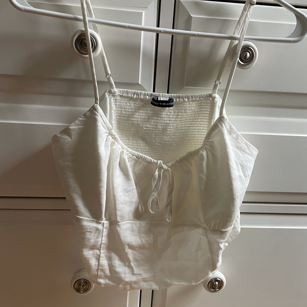 white brandy crop top